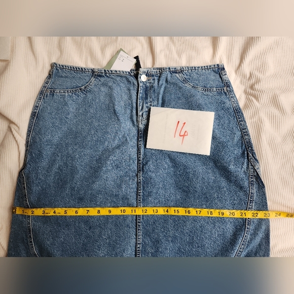 H&m denim maxi skirts light blue  BNWT - Picture 15 of 16